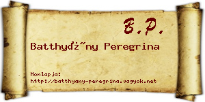 Batthyány Peregrina névjegykártya